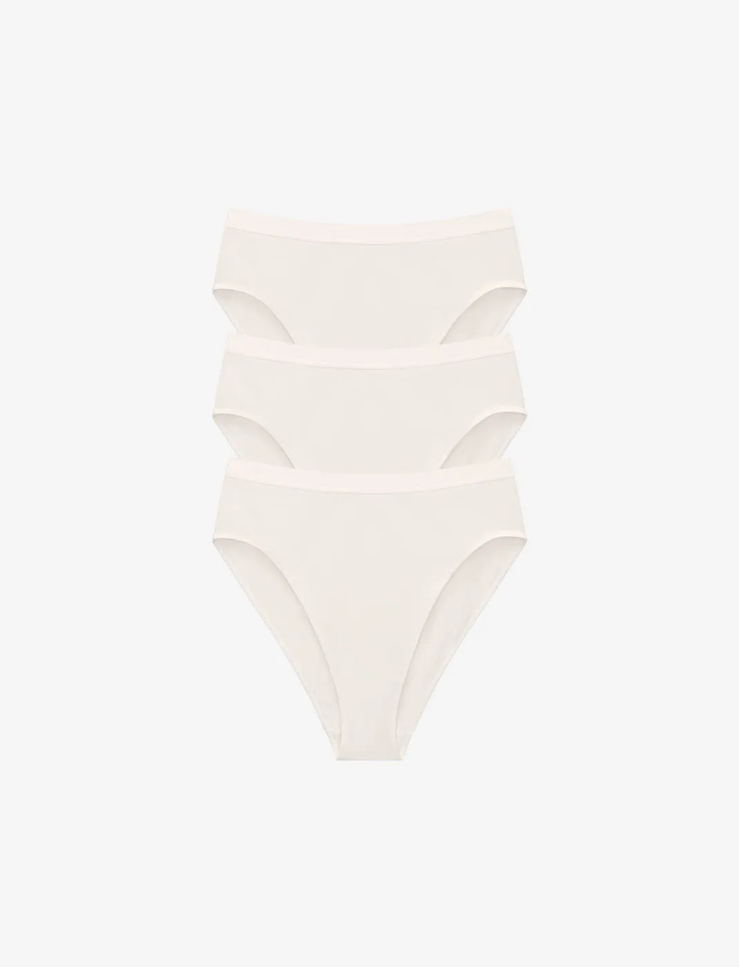 Organic Cloud Cotton High Leg Bikini 3 Pack Box