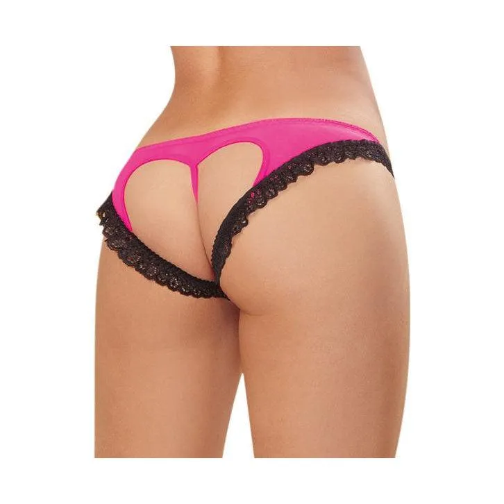 Panty - X-Large - Hot Pink/ Black
