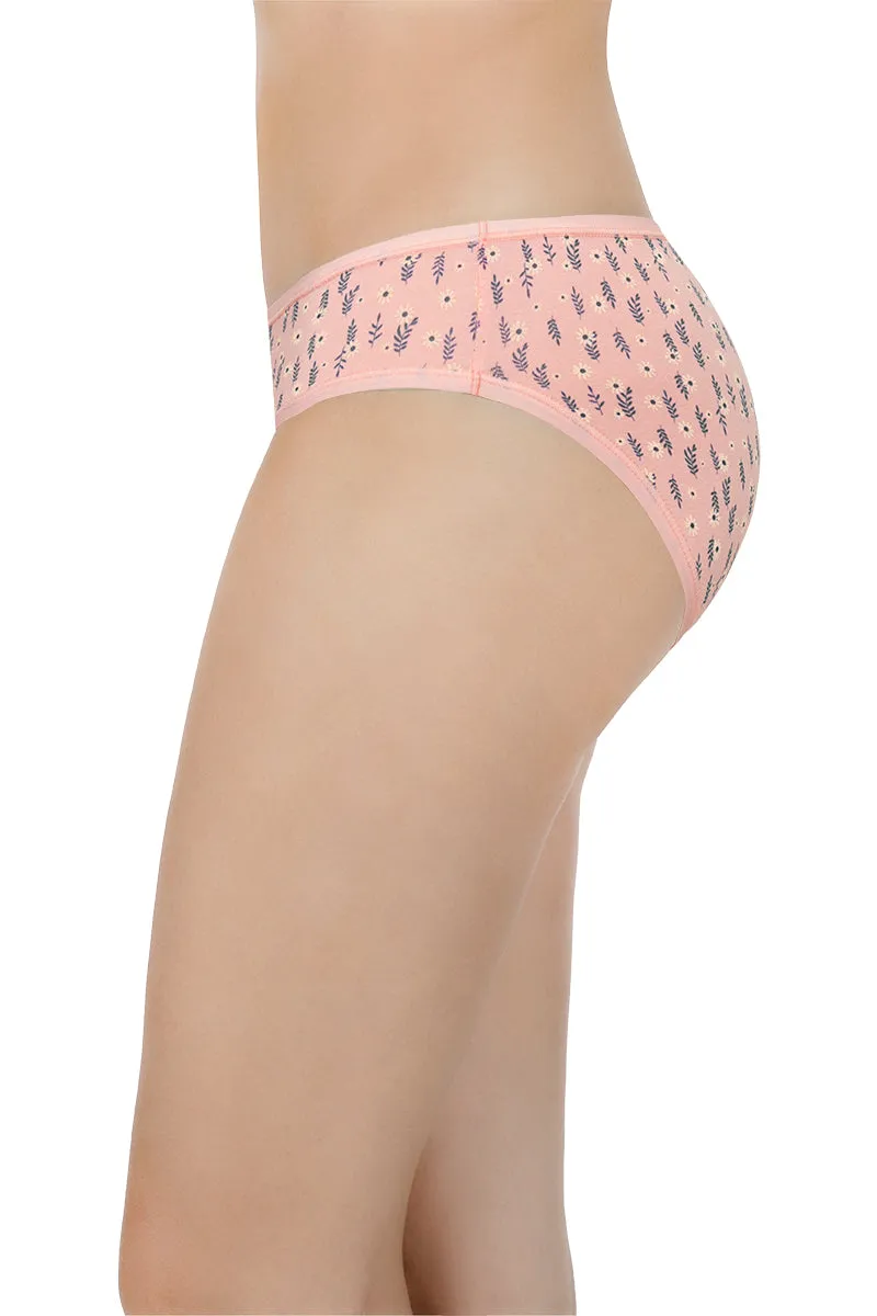 Printed Mid Rise Bikini Panty (Pack of 3)