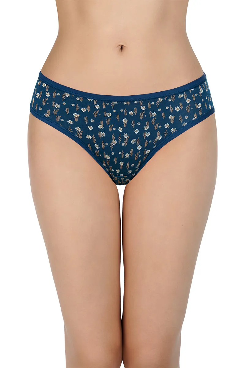 Printed Mid Rise Bikini Panty (Pack of 3)