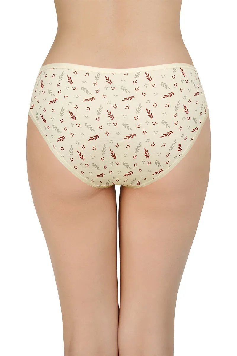 Printed Mid Rise Bikini Panty (Pack of 3)