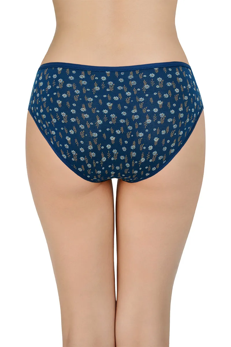 Printed Mid Rise Bikini Panty (Pack of 3)