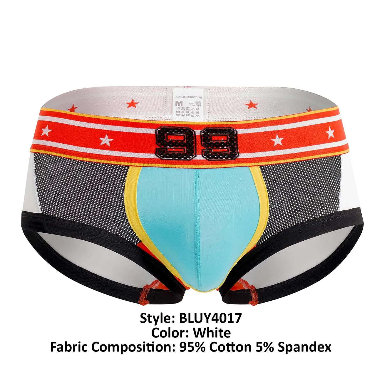 Private Structure BLUY4017 Low Rise Hipster Be-Fit Player Color White