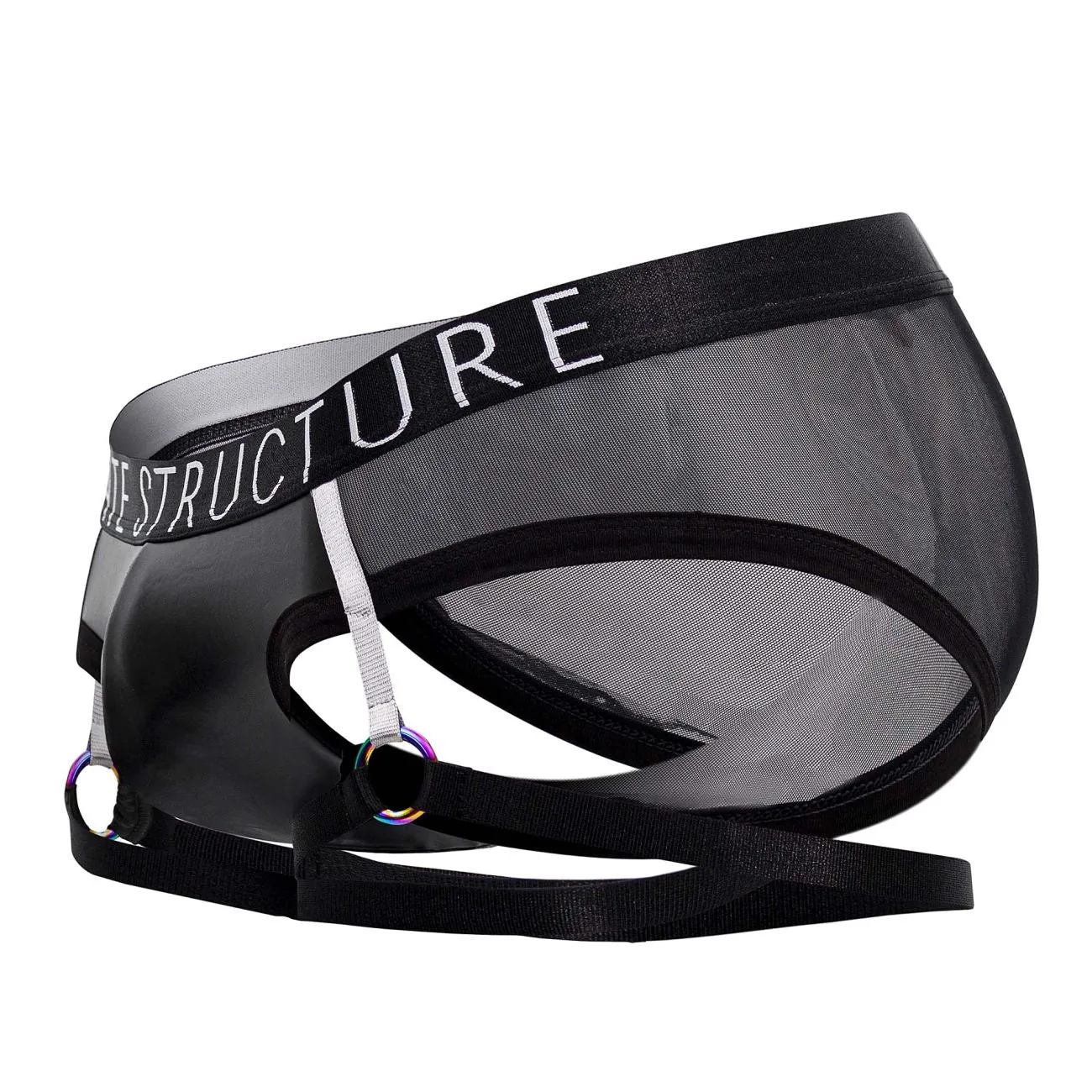 Private Structure LCUT4419 Alpha Low Waist Garter Mini Color Black