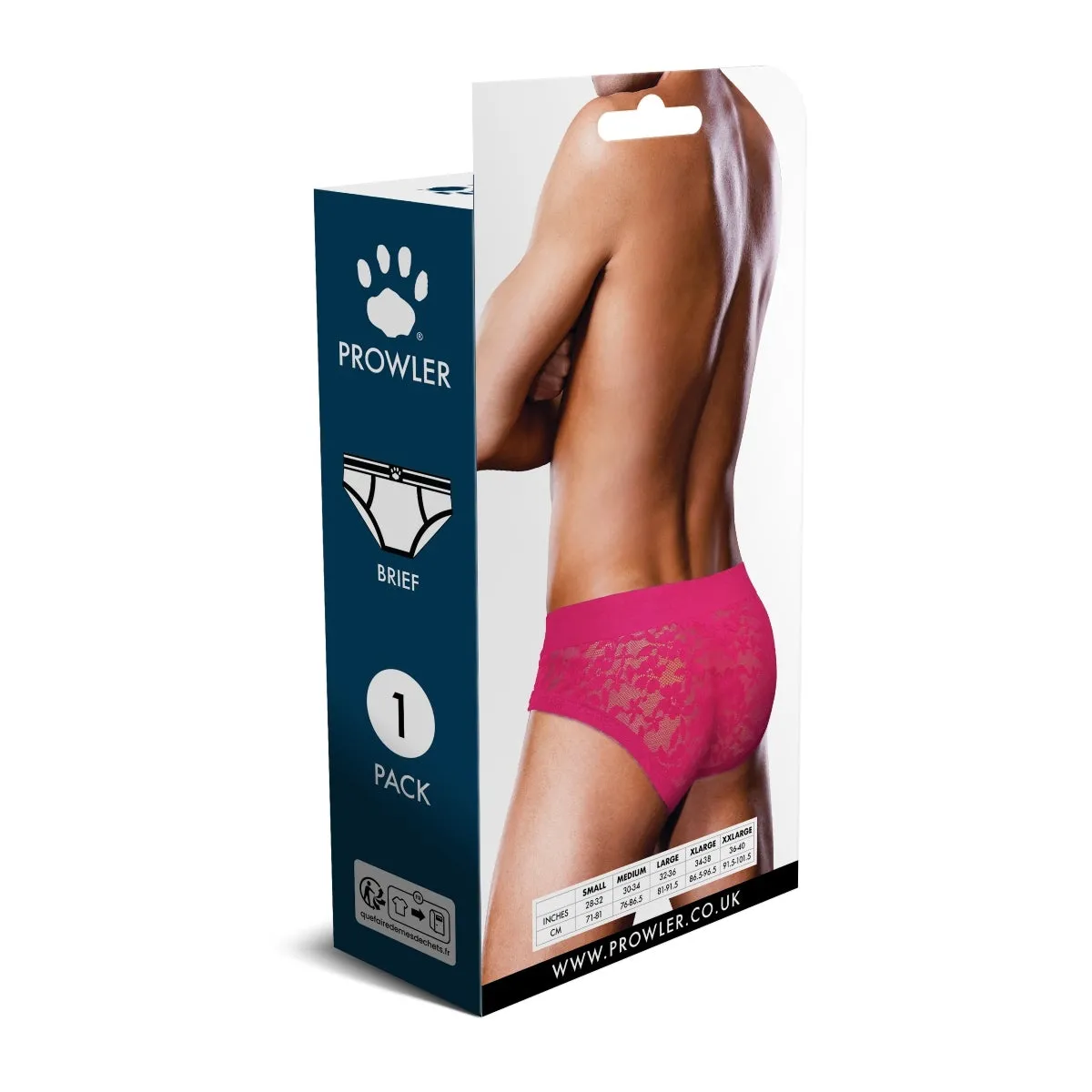 Prowler Lace Brief Pink
