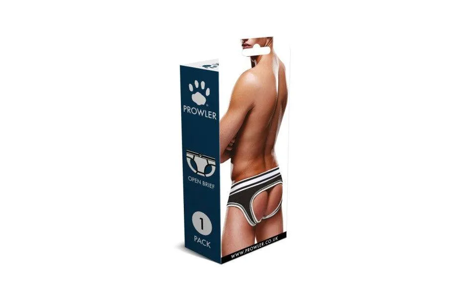 Prowler Open Back Brief Black/White