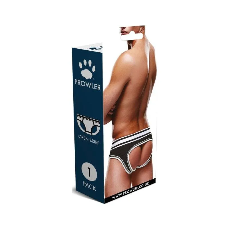 Prowler Open Back Brief Black/White