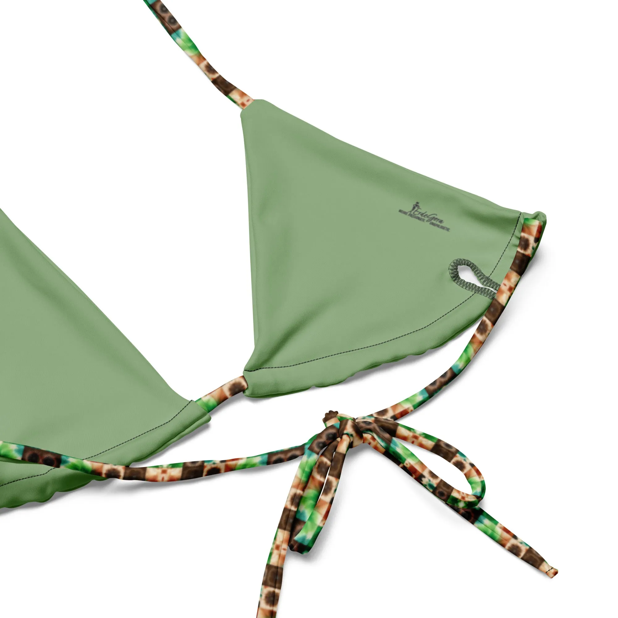 Recycled String Bikini Retro Mosaic