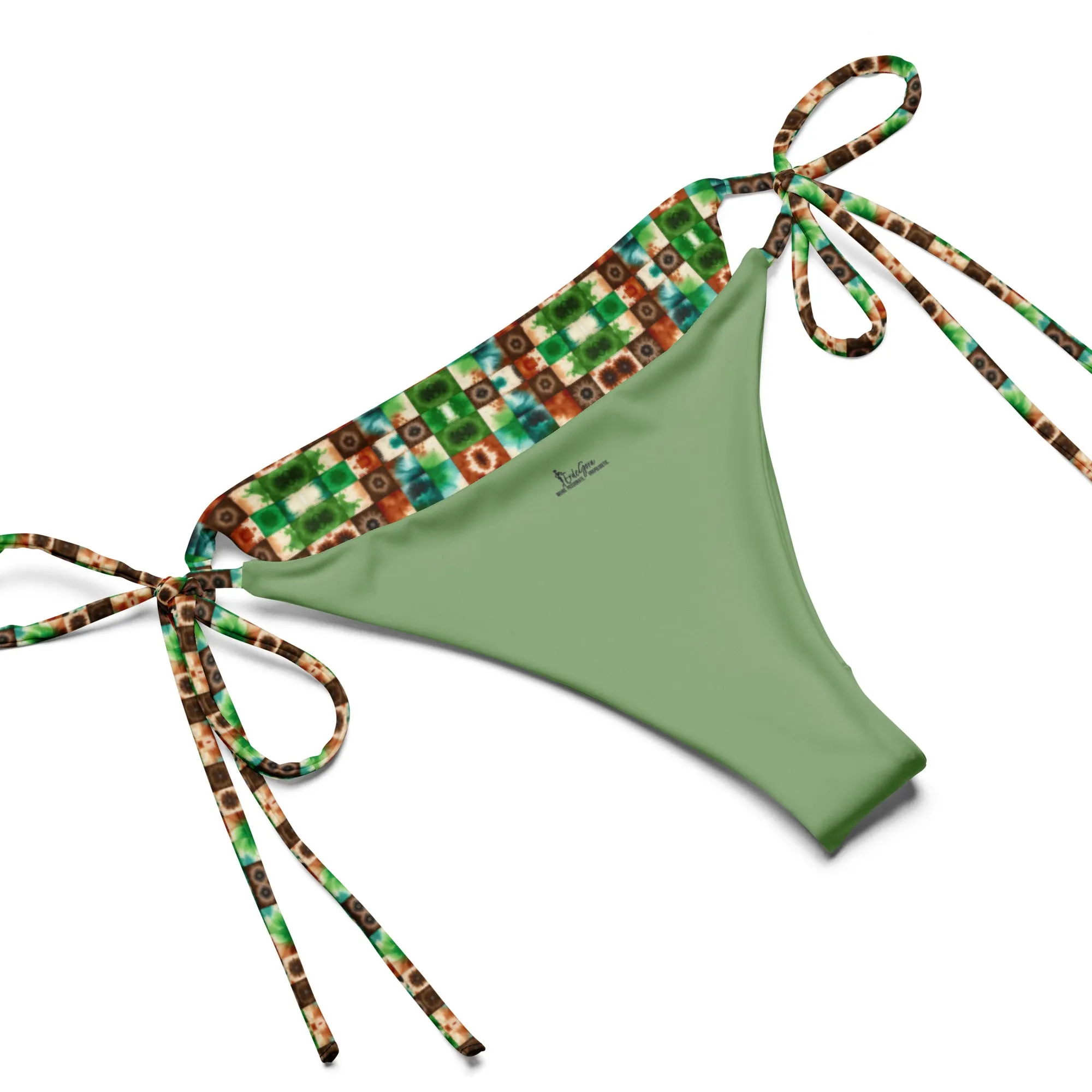 Recycled String Bikini Retro Mosaic