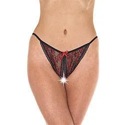 Red Slight One Size - Open Crotch Panties