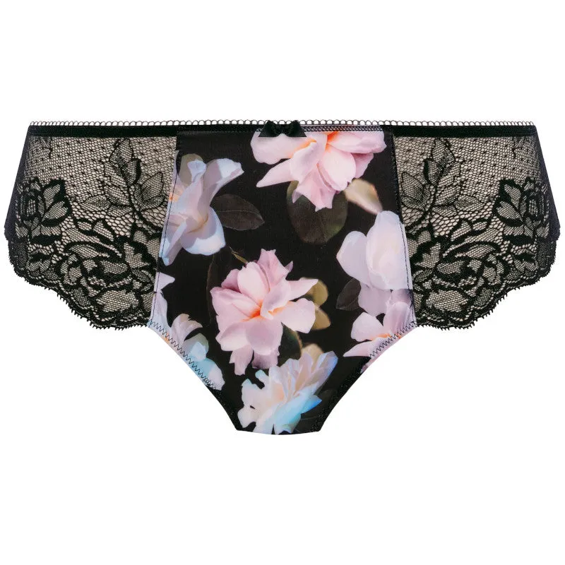 Rhiannon Brazilian Brief Midnight Rose Print - Fantasie