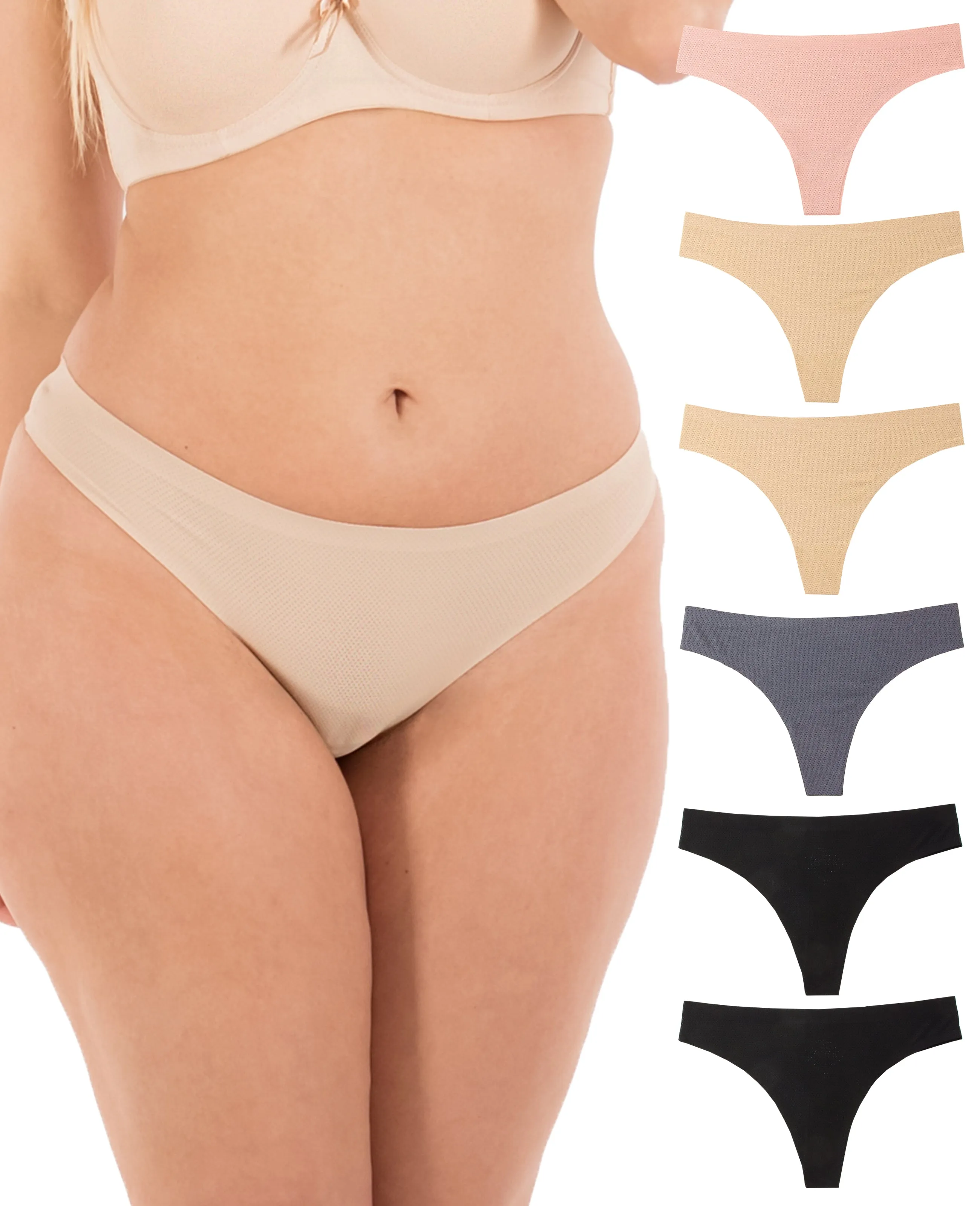 Seamless Thong (6 Pack)
