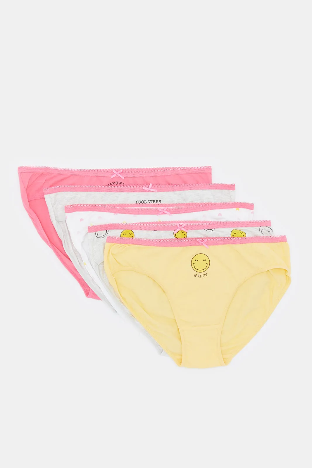Senior Girls Assorted Bikini Brief (Pack of 5)