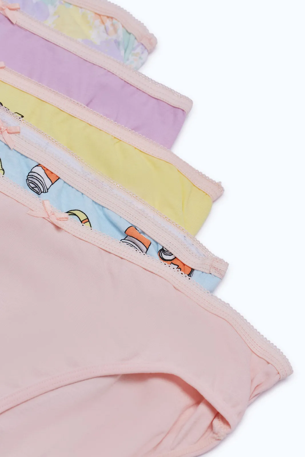 Senior Girls Bikini Brief Set (Pack Of 5)