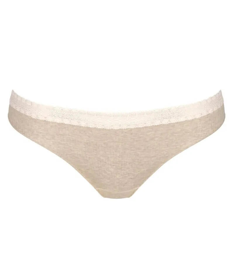 Sloggi Go Ribbed Brazilian Brief 2 Pack - Grey Combination