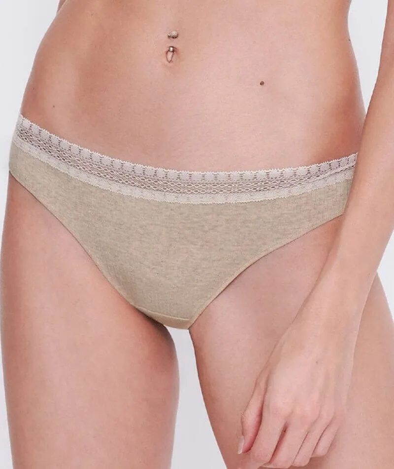 Sloggi Go Ribbed Brazilian Brief 2 Pack - Grey Combination