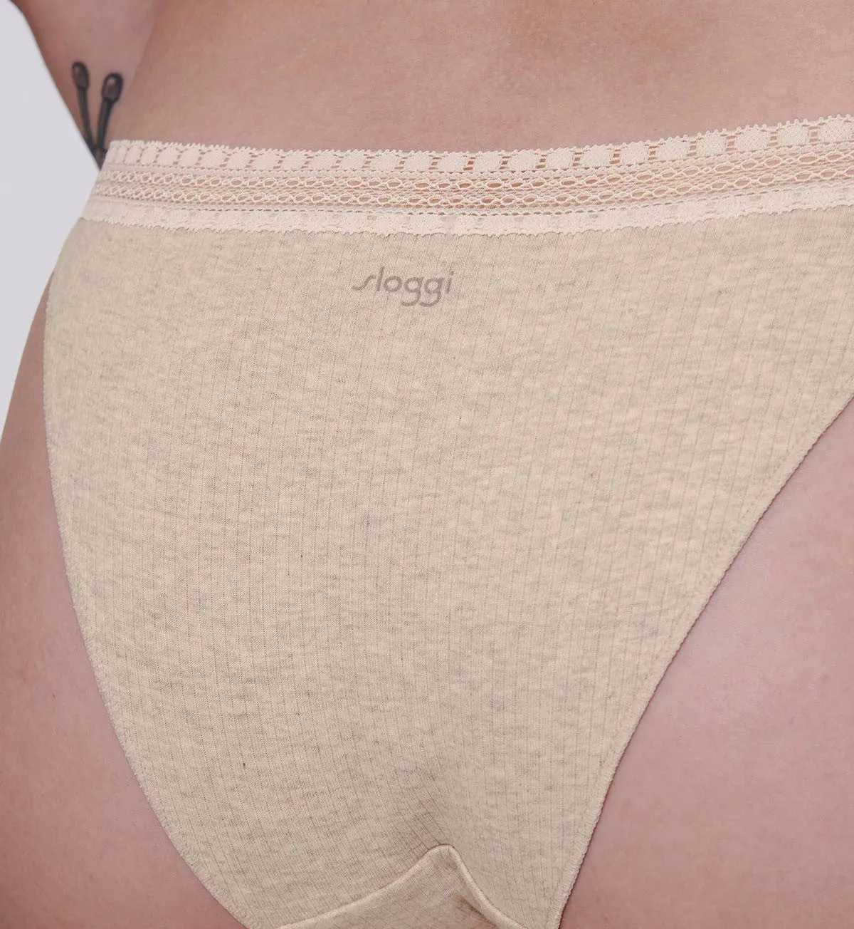SLOGGI GO RIBBED CONSIDERED TANGA 2 PACK
