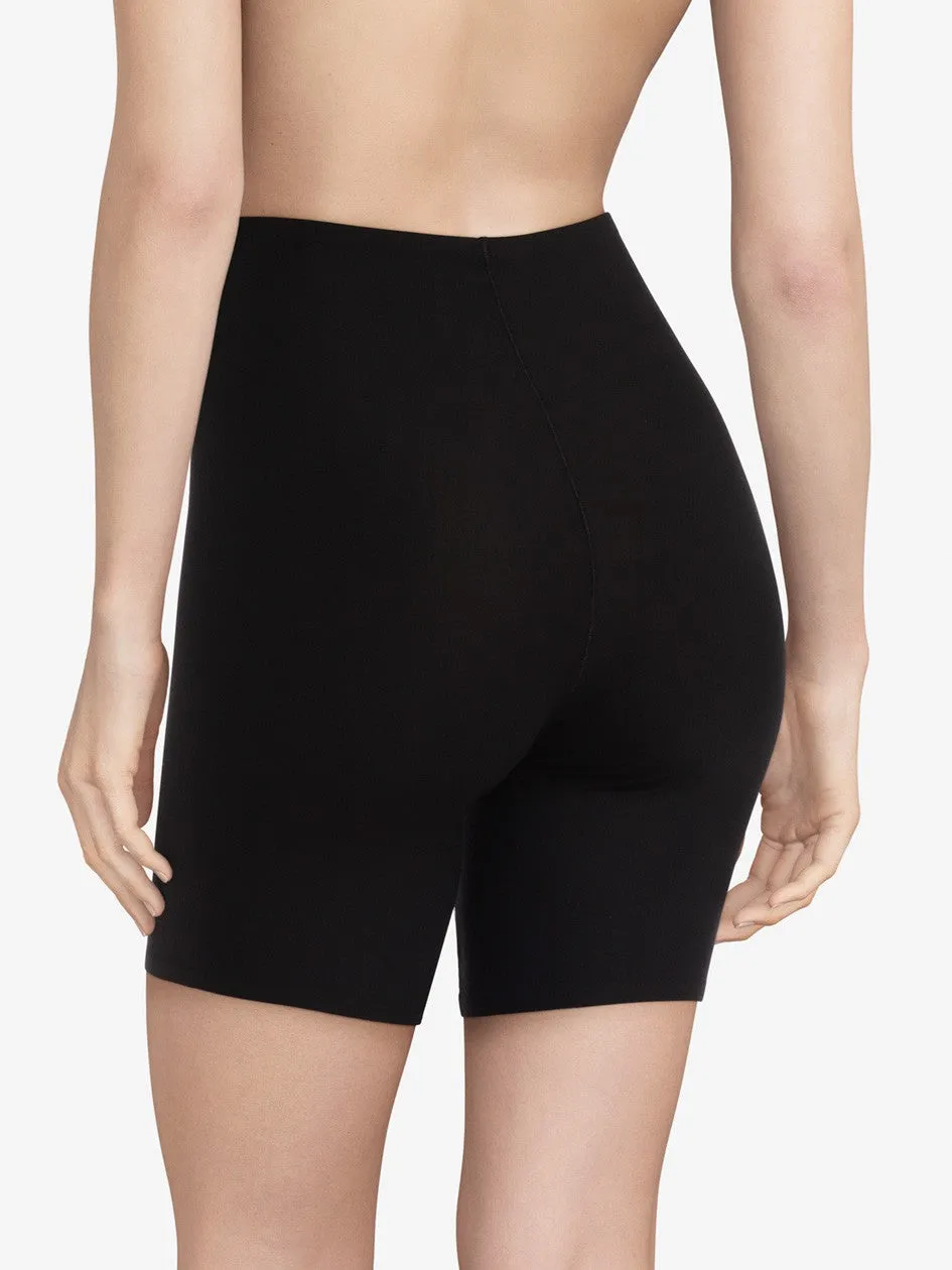Soft Stretch Mid Thigh Short Noir