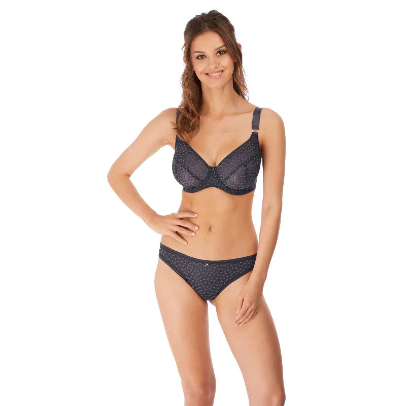 Starlight Slate Grey Brazilian Brief - Freya