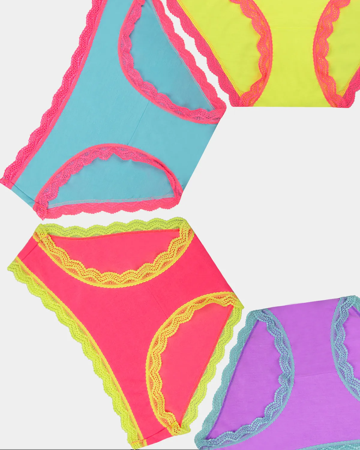 The Original Brief Four Pack - Electric Neon