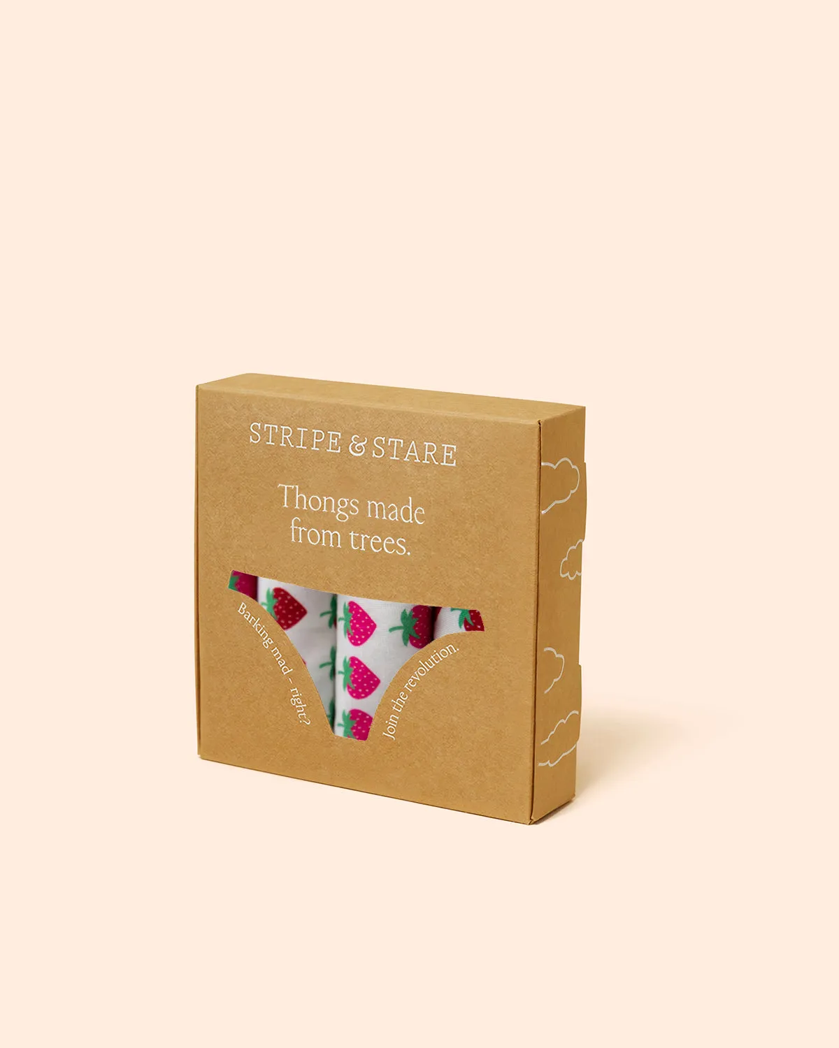 Thong Four Pack - Strawberry Dreams
