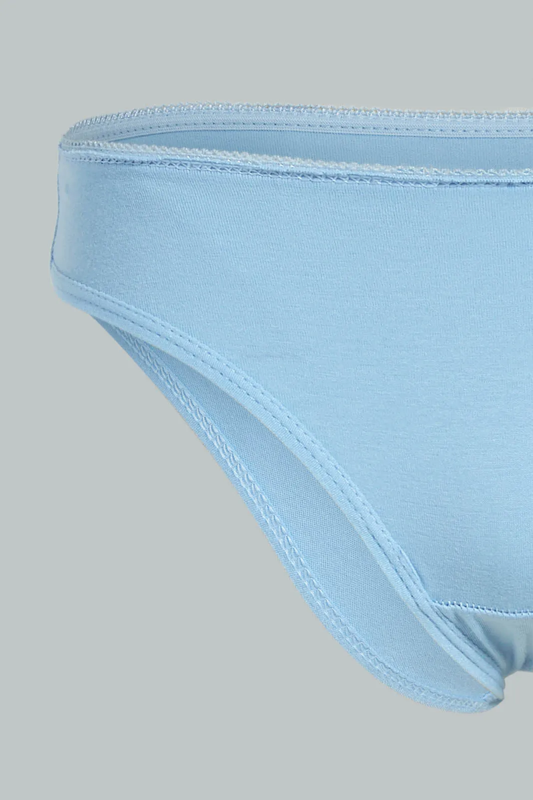 White And Blue Bikini Brief (Pack of 2)