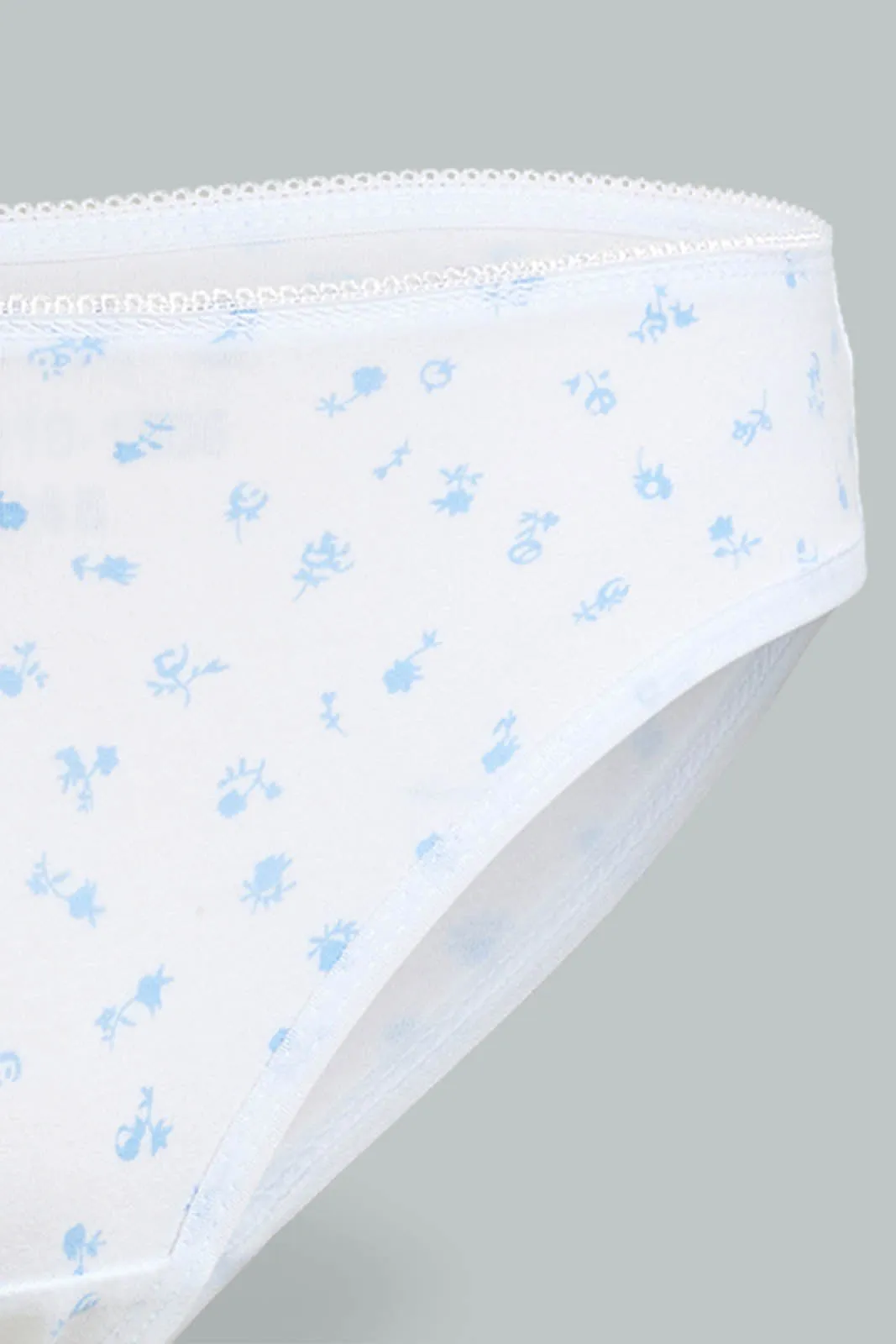 White And Blue Bikini Brief (Pack of 2)