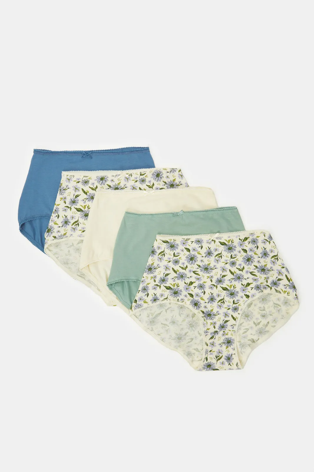 Women Assorted Full Brief Pack (Pack of 5)