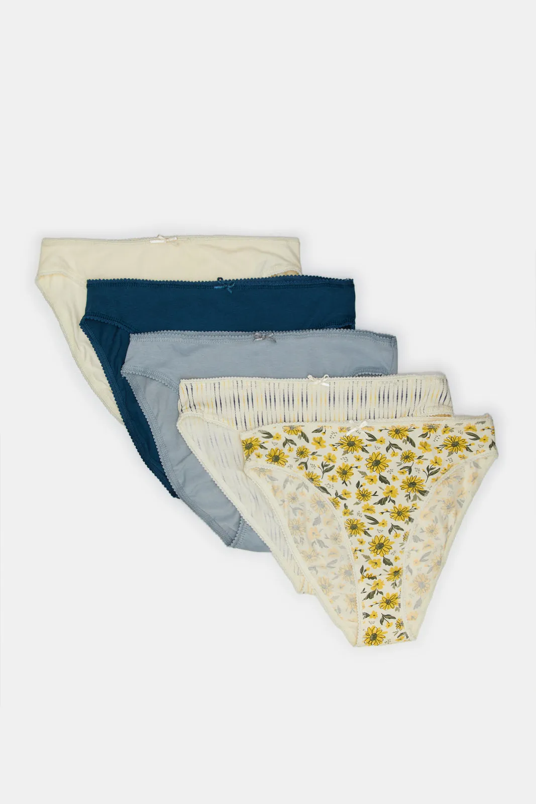 Women Assorted High Leg Brief Set (5 Piece)