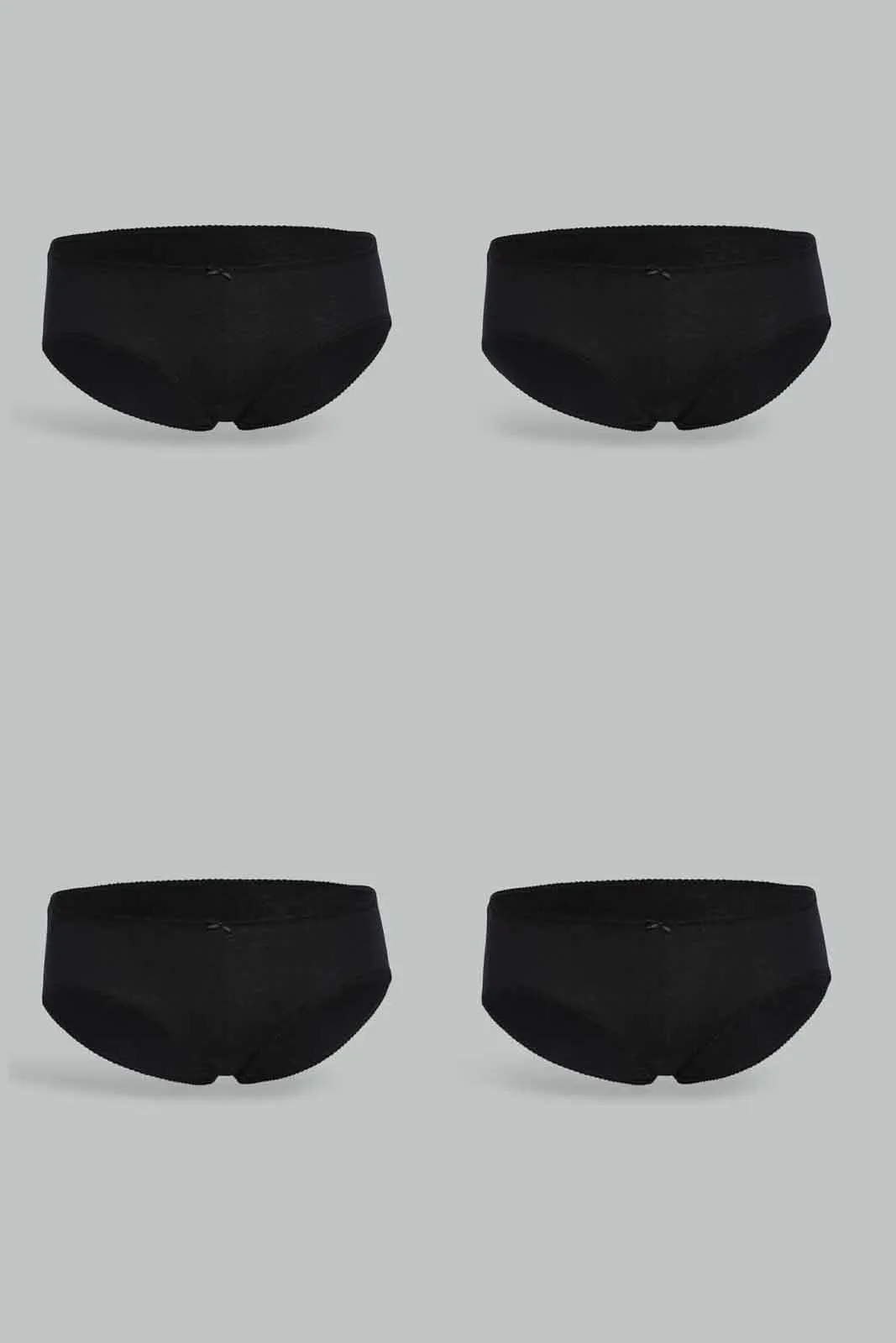Women Black Boy-Leg Set (Pack of 4)