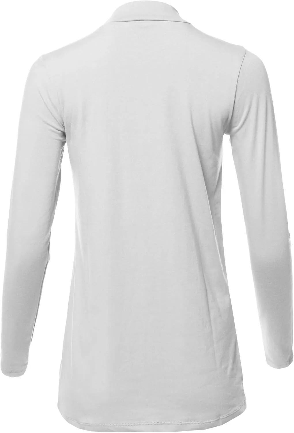 Women's Basic Solid Soft Cotton Long Sleeve Mock Neck Top Shirts