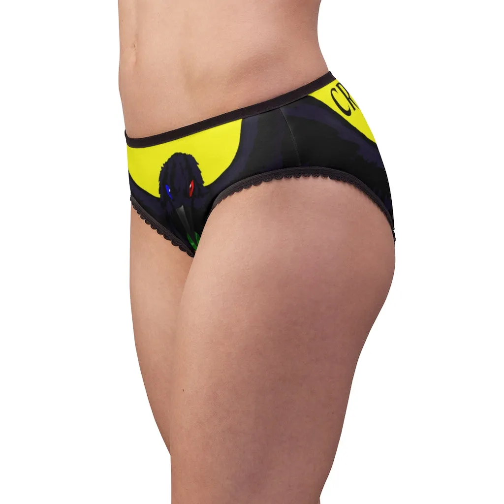 Women's Crowgodshi First Generation Limited Edition Panties, YELLOW LOGO