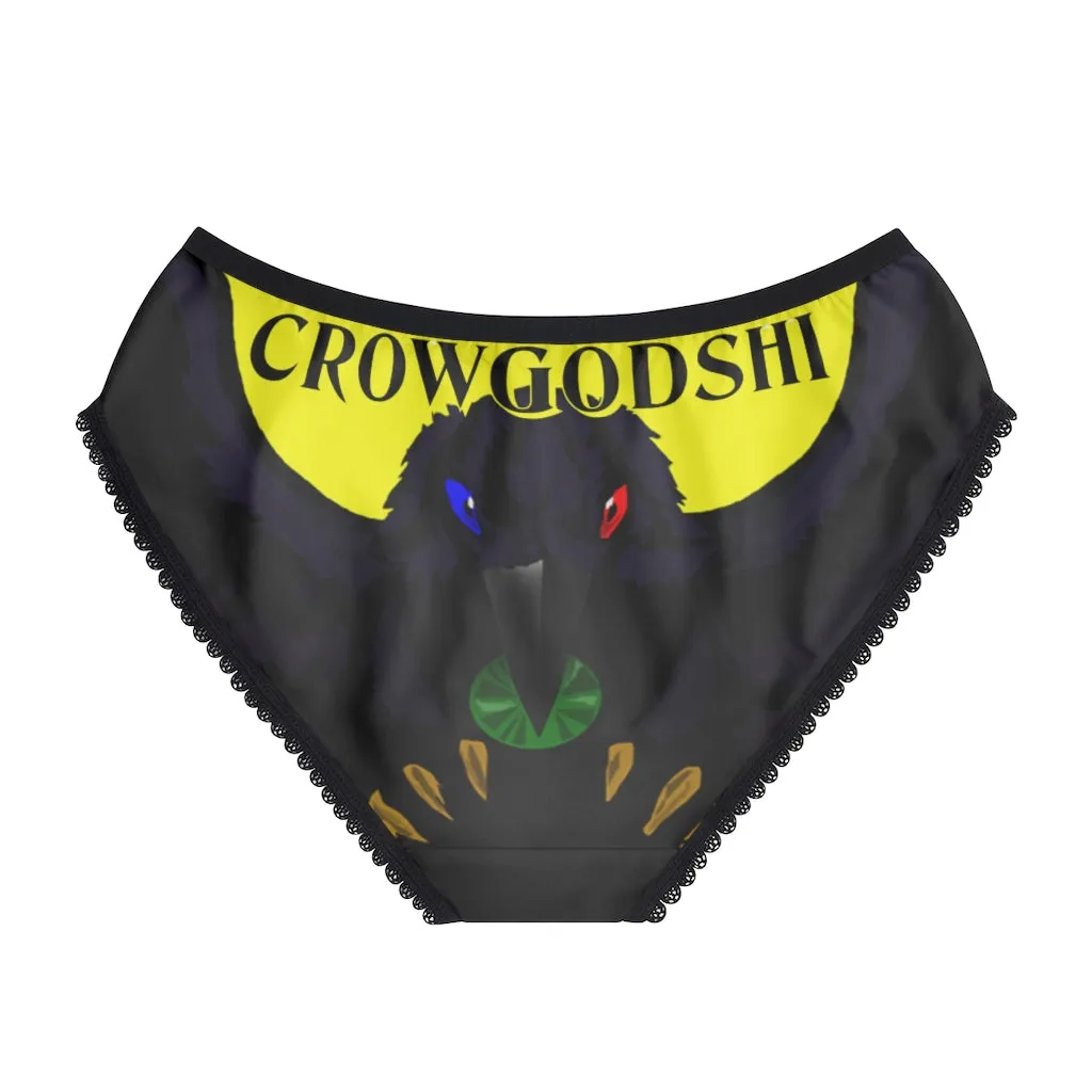 Women's Crowgodshi First Generation Limited Edition Panties, YELLOW LOGO