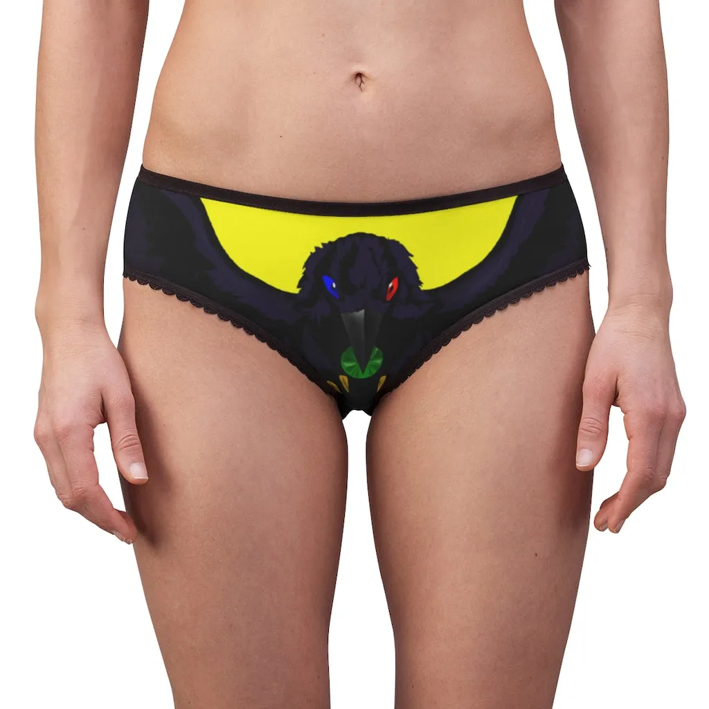 Women's Crowgodshi First Generation Limited Edition Panties, YELLOW LOGO