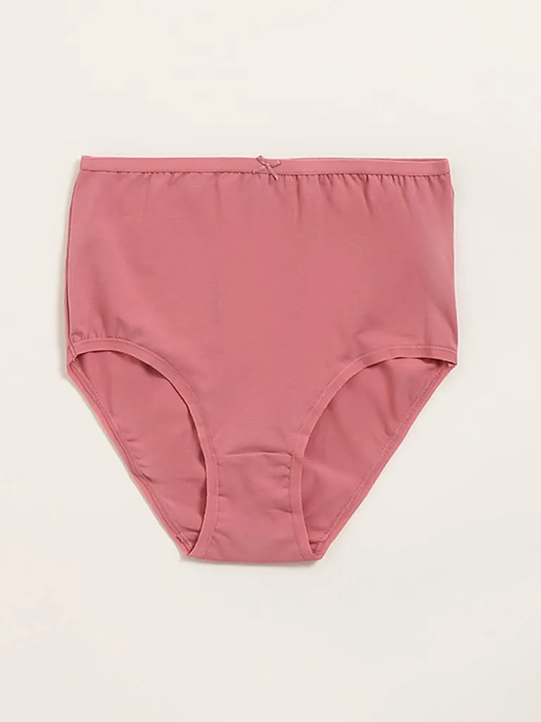 Wunderlove Light Taupe Cotton Blend Full Briefs - Pack of 3